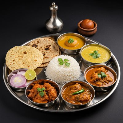 North Indian Non Veg Thali